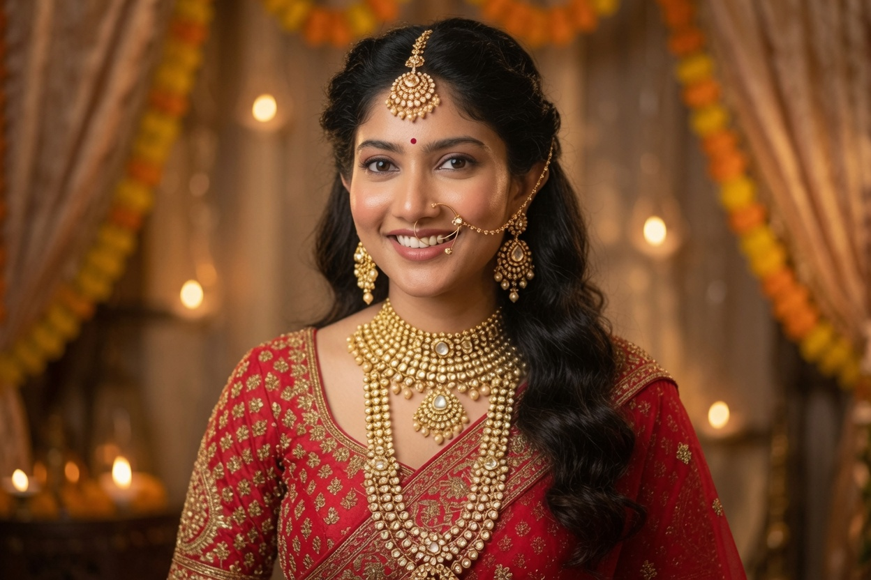 A Raika community member in traditional bridal attire